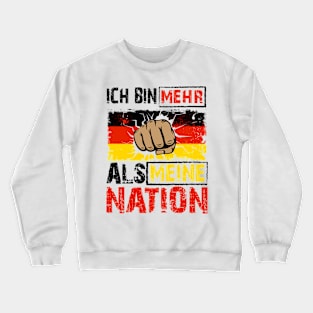 Anti Patriotism Design Germany Crewneck Sweatshirt